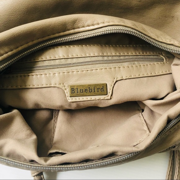 Bluebird Boho Bag Crochet Faux Leather Cross Body - Picture 7 of 9